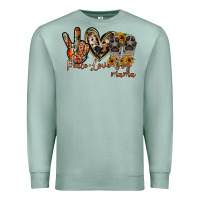 Seafoam peace love dog mama Premium Sweatshirt - RacoonDesign