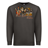 Smoke peace love dog mama Premium Sweatshirt - RacoonDesign