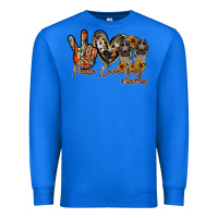 True Royal peace love dog mama Premium Sweatshirt - RacoonDesign