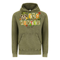 Egg Hunter With Camouflage Plate Letters Easter Vintage Hoodie | Teevron