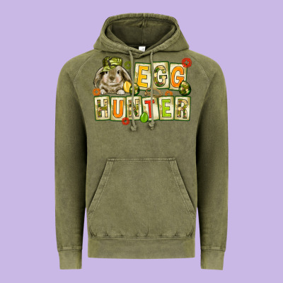 Egg Hunter With Camouflage Plate Letters Easter Vintage Hoodie Designed By Howdyjamesfarm