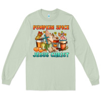 Matcha pumpkin spice and jesus christ Long Sleeve Tee - CowGirlArtShop