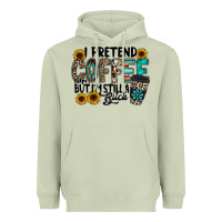 Matcha i pretend coffee Heavyweight Hoodie - RacoonDesign