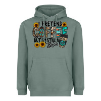 Sage i pretend coffee Heavyweight Hoodie - RacoonDesign