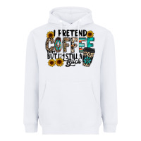 White i pretend coffee Heavyweight Hoodie - RacoonDesign