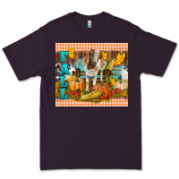 Plum Fall With Baby Goat Premium Tee - LillyAllenDesigns