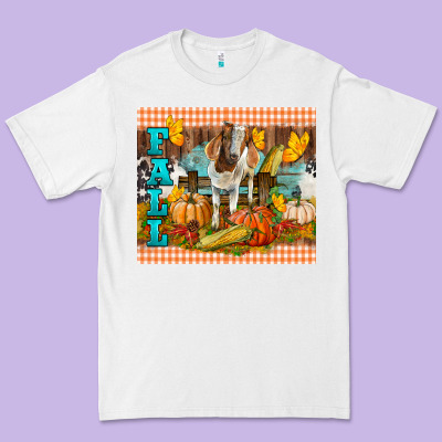 Fall With Baby Goat Premium Tee Designed By Lillyallendesigns