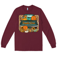 Burgundy pumpkin farm truck Long Sleeve Tee - Jasminsmagicworld