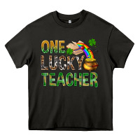 Asphalt One Lucky Teacher St. Patricks Heavy Core Tee - BundleAndBundleShop