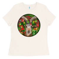 Spanish Goat Christmas Ornament Ladies Tee | Teevron