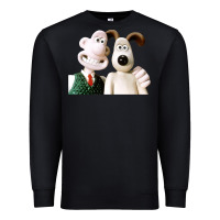 Black the man with his dog taking selfie w.a.l.l.a.c.e Premium Sweatshirt - lanVoArt