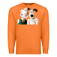 Carrot the man with his dog taking selfie w.a.l.l.a.c.e Premium Sweatshirt - lanVoArt