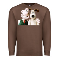 Chestnut the man with his dog taking selfie w.a.l.l.a.c.e Premium Sweatshirt - lanVoArt