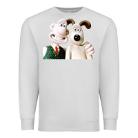 Dove Grey the man with his dog taking selfie w.a.l.l.a.c.e Premium Sweatshirt - lanVoArt