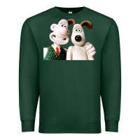 The Man With His Dog Taking Selfie W.a.l.l.a.c.e Premium Sweatshirt | Teevron