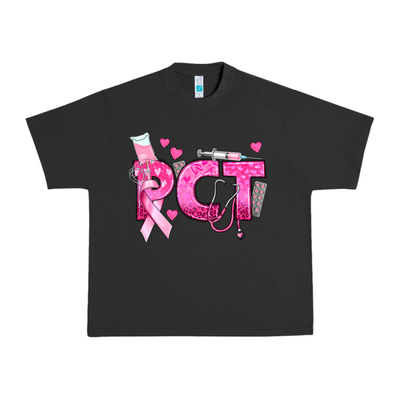 Breast Cancer Pct Patient Care Technician Urban Heavy Tee by texasbilliewilder | Teevron