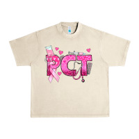 Sandshell breast cancer pct patient care technician Urban Heavy Tee - texasbilliewilder