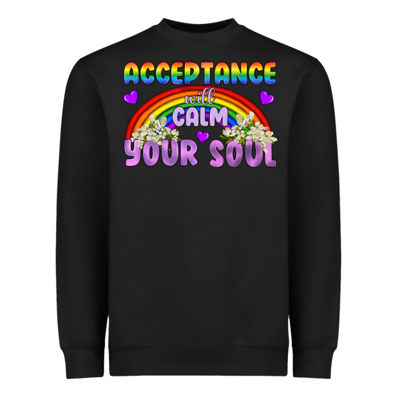 Lgbtq Acceptance Will Calm Your Soul Heavyweight Sweatshirt by BundleAndBundleShop | Teevron