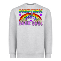 Heather Grey Lgbtq Acceptance Will Calm Your Soul Heavyweight Sweatshirt - BundleAndBundleShop