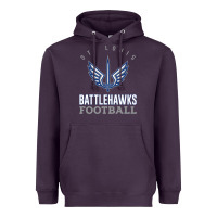 Plum stl battlehawks football! xfl Heavyweight Hoodie - lanVoArt