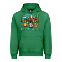Emerald camping life caravan and gnome Urban Hoodie - BarkalooDesign