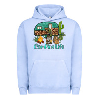 Pigment Grape Ice camping life caravan and gnome Urban Hoodie - BarkalooDesign