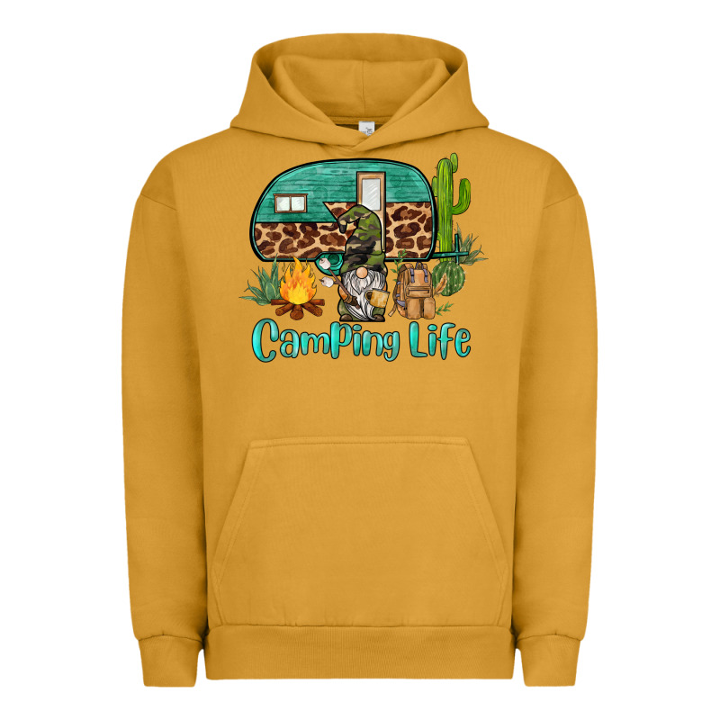 Camping Life Caravan And Gnome Urban Hoodie by BarkalooDesign | Teevron