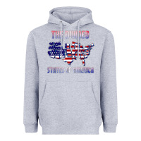 Heather Grey the divided states of america political humor usa map t shirt Heavyweight Hoodie - lanVoArt