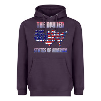 Plum the divided states of america political humor usa map t shirt Heavyweight Hoodie - lanVoArt
