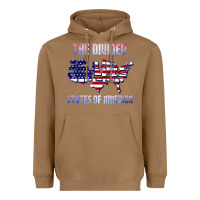 Toasted Coconut the divided states of america political humor usa map t shirt Heavyweight Hoodie - lanVoArt
