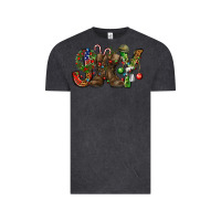 Vintage Black Army Christmas Joy Vintage Tee - NancyCooperArtShop