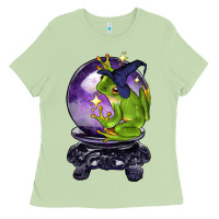 Matcha Halloween Frog With Crystal Ball Ladies Tee - LillyAllenDesigns