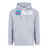 Heather Grey padi Heavyweight Hoodie - lanVoArt