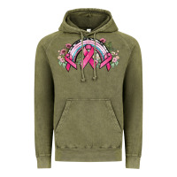 Vintage Olive Cancer ribbon rainbow Cancer Awareness Vintage Hoodie - HowdyJamesFarm