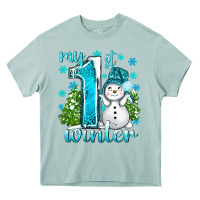 Arona My 1 St Winter With Cute Snowman Heavy Core Tee - BundleAndBundleShop