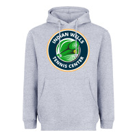 Heather Grey indian wells tennis center Heavyweight Hoodie - lanVoArt