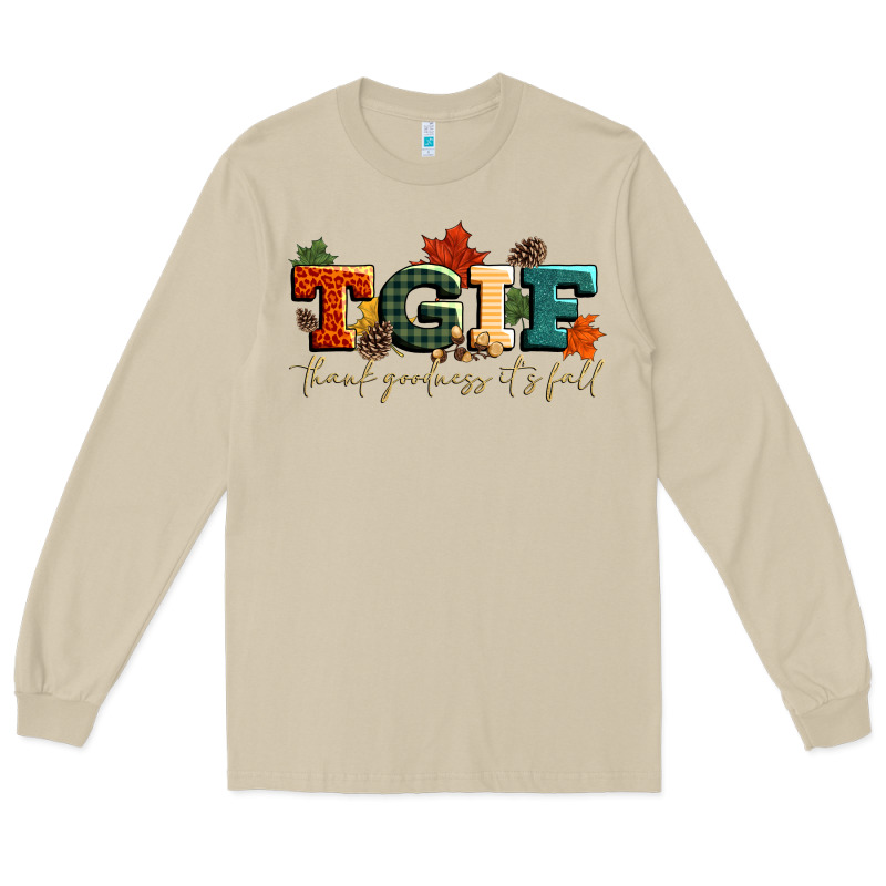 Tgif Thank Goodness Its Fall Long Sleeve Tee by CowGirlArtShop | Teevron