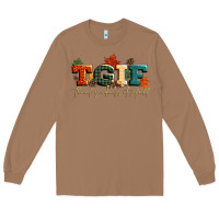 Toasted Coconut tgif thank goodness its fall Long Sleeve Tee - CowGirlArtShop