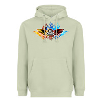 Matcha se bikes bmx bicycle on fire sport blue red Heavyweight Hoodie - lanVoArt