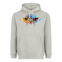 Moon Dust se bikes bmx bicycle on fire sport blue red Heavyweight Hoodie - lanVoArt