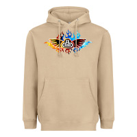 Mushroom se bikes bmx bicycle on fire sport blue red Heavyweight Hoodie - lanVoArt