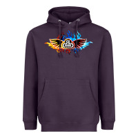 Plum se bikes bmx bicycle on fire sport blue red Heavyweight Hoodie - lanVoArt
