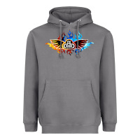 Storm se bikes bmx bicycle on fire sport blue red Heavyweight Hoodie - lanVoArt