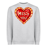 Heather Grey valentine's day hearts 6 Heavyweight Sweatshirt - FaDigitalArtStudio