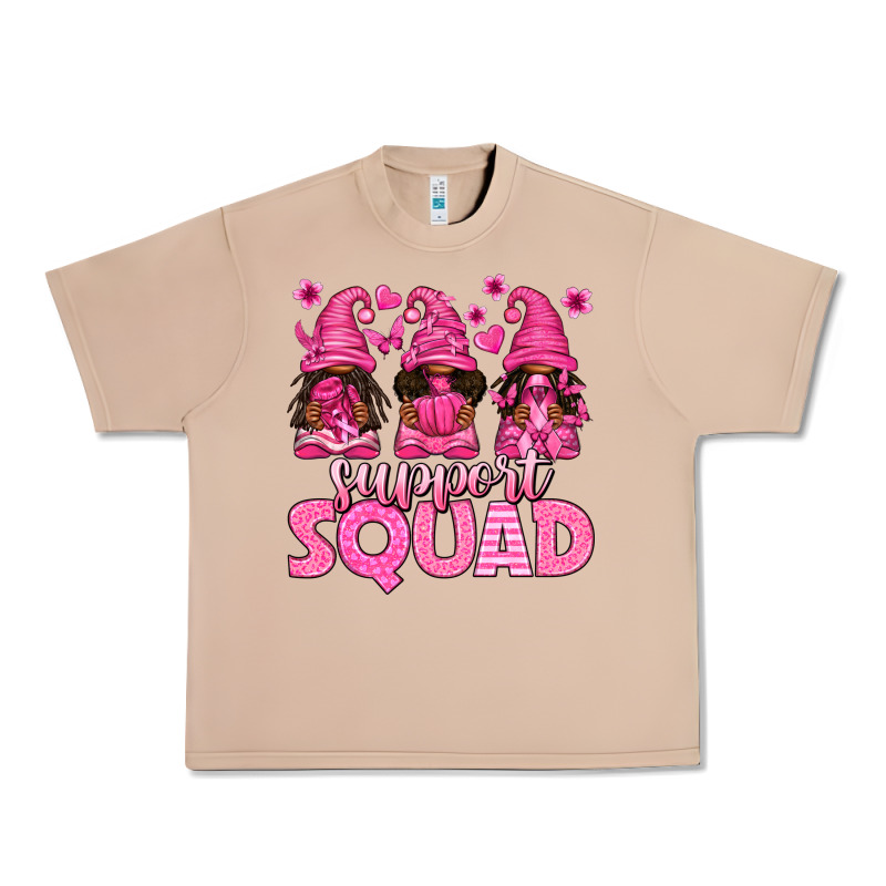 Breast Cancer Afro Gnomies Support Squad Urban Heavy Tee by texasbilliewilder | Teevron