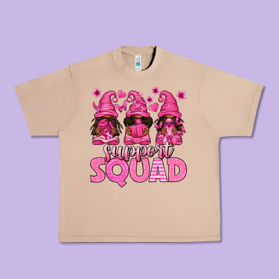 Breast Cancer Afro Gnomies Support Squad Urban Heavy Tee Designed By Texasbilliewilder