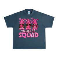 Midnight Navy breast cancer afro gnomies support squad Urban Heavy Tee - texasbilliewilder