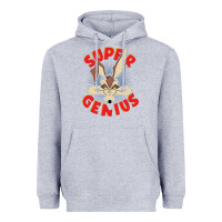 Heather Grey coyote super genius  1 Heavyweight Hoodie - lanVoArt