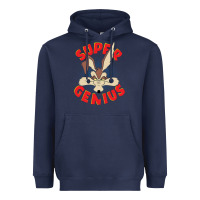 Navy coyote super genius  1 Heavyweight Hoodie - lanVoArt