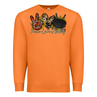 Carrot peace love hockey Premium Sweatshirt - RacoonDesign